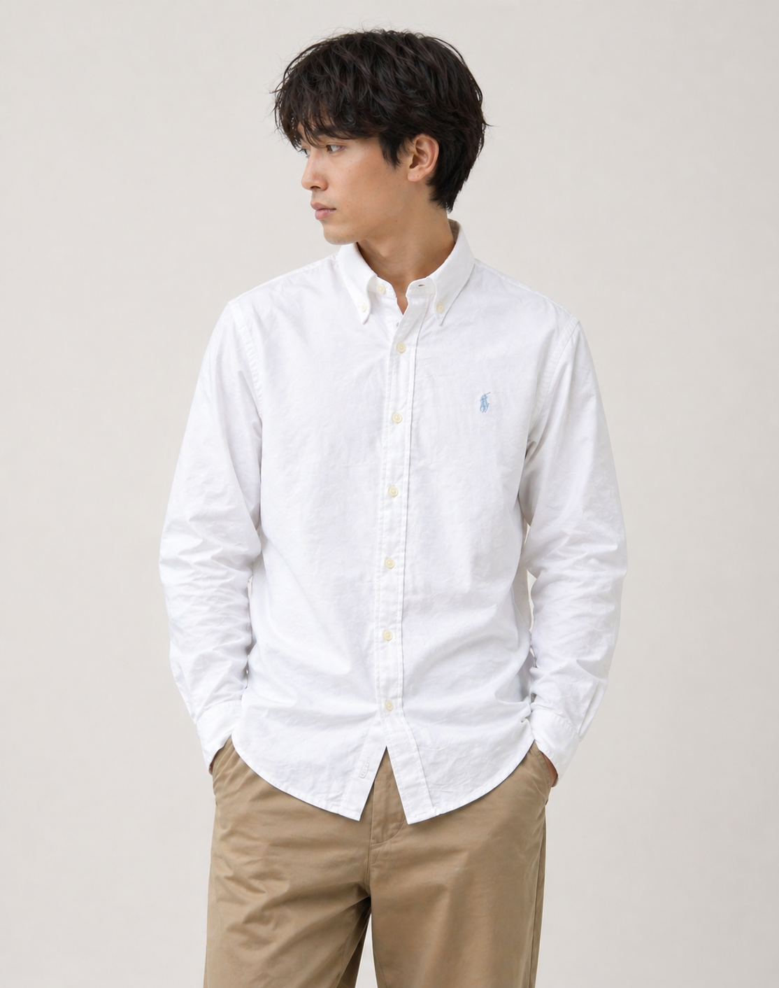 Classic White Oxford Button-Down Shirt
