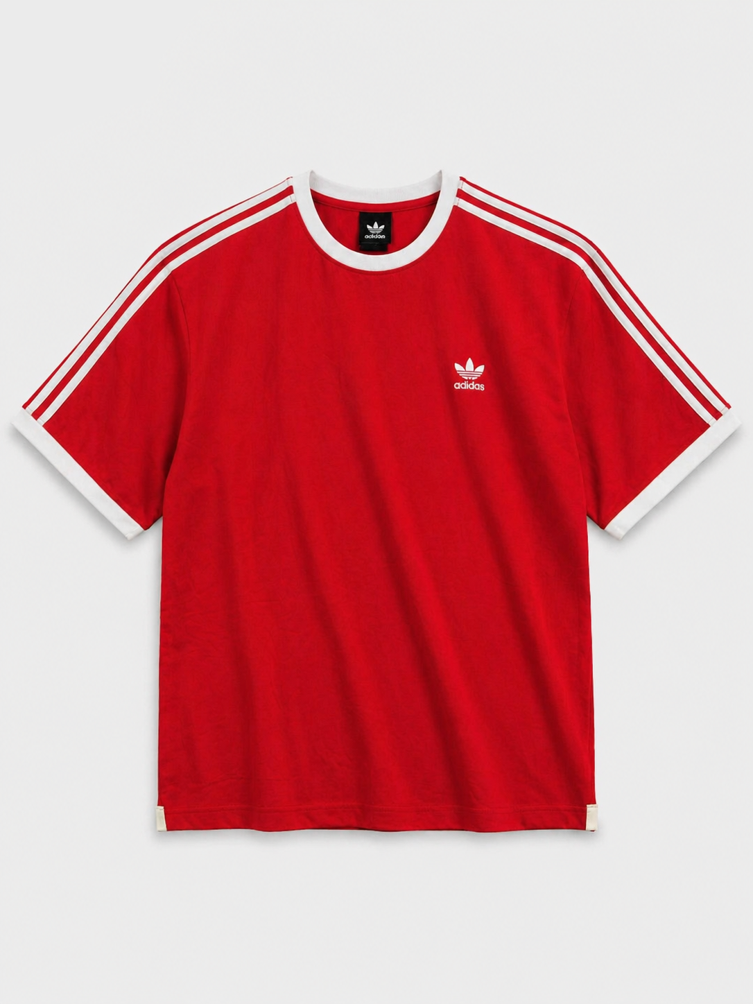 Adidas Three-Stripe Crewneck T-Shirt