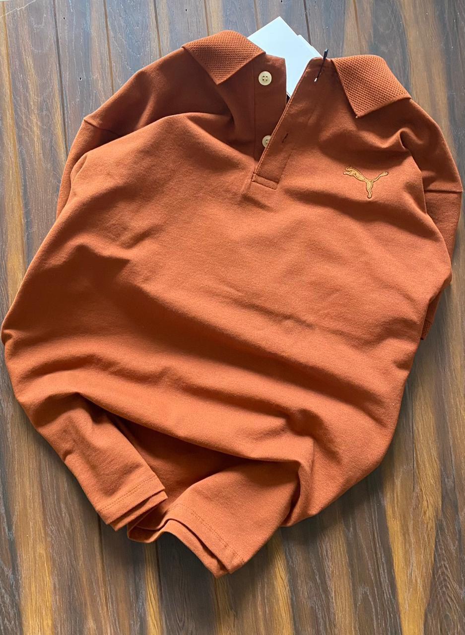 Puma Essentials Classic Pique Polo - Burnt Terracotta